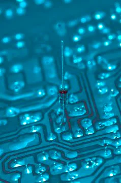 Computer data detail pcs printed circuit board Foto stock