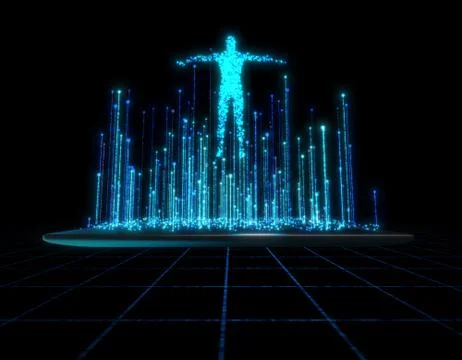 Computer data, electronic technology, artificial intelligence 스톡 일러스트