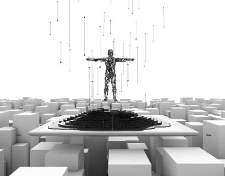 Computer data, electronic technology, artificial intelligence 스톡 일러스트