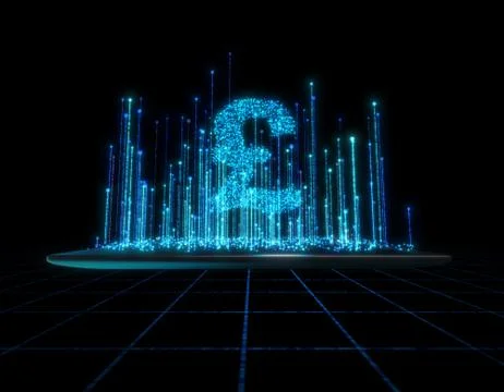 Computer data, electronic technology, GBP Stock Illustration