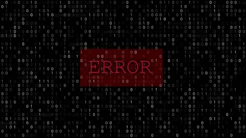 Computer Data Error Stock Footage 79505010