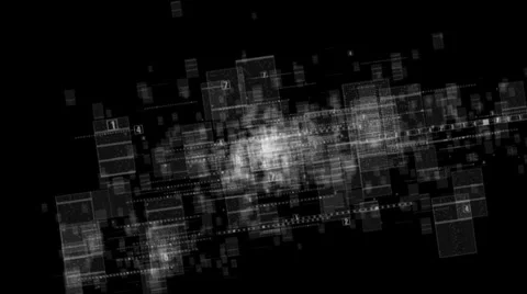 Computer data Fly Through Video stock 34315312