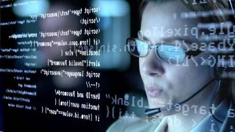 Computer Data Vídeo Stock 199634496