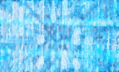 Computer data hacking illustration background Stock Illustration