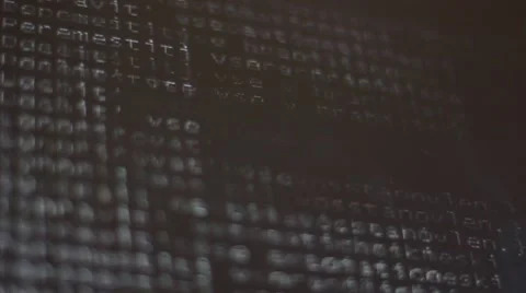 Computer data information on screen Vídeo Stock 56318708