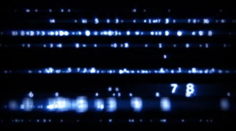 Computer data motion graphics on black screen Stock-Footage 40897437
