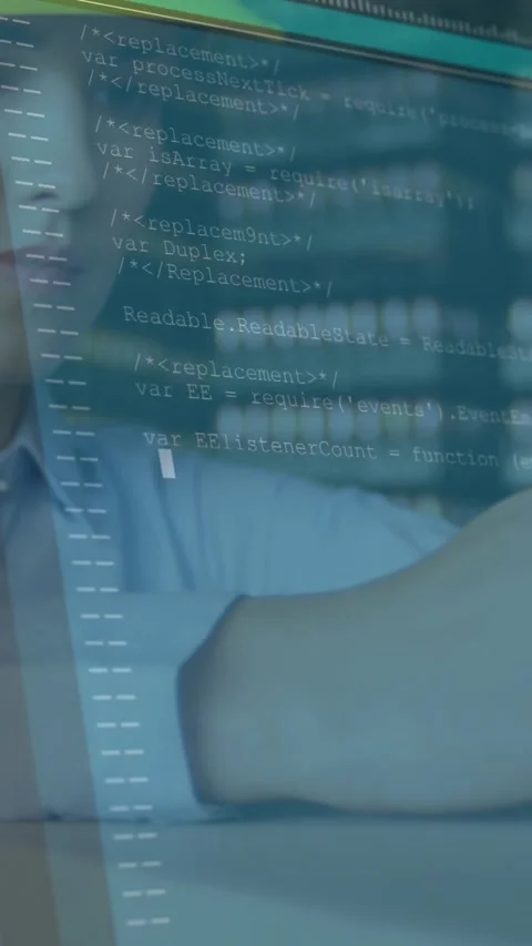 Computer data processing against female caucasian architect using smartphone Stock Footage 331718041