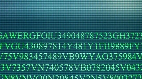 Computer data scrolling on screen. HD 1080i Stock Footage 64690