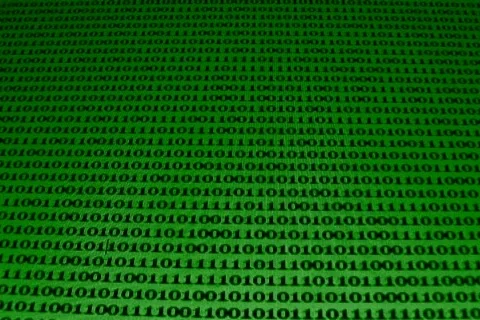 Computer data storm zero one scrolling communication Vídeo Stock 279435