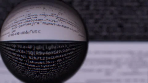Computer data stream on the screen Stock Footage 49678248