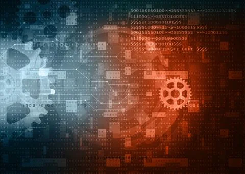 Computer data technology background 写真素材