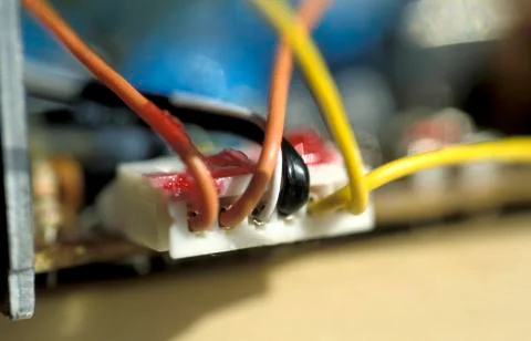 Computer data transfer detail industry cable Stock Photos