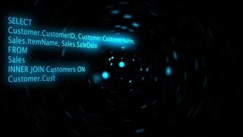 Computer database code on blue light background Stock Footage 337121543