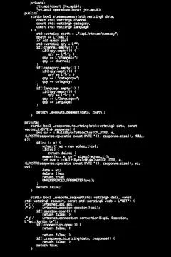 Computer datas on dark background Illustrazione stock
