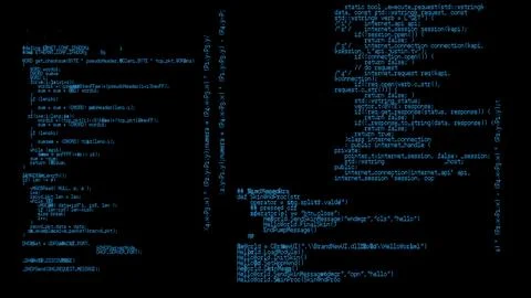 Computer datas on dark background 写真素材
