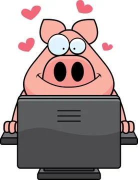 Computer dating Stock Illustration