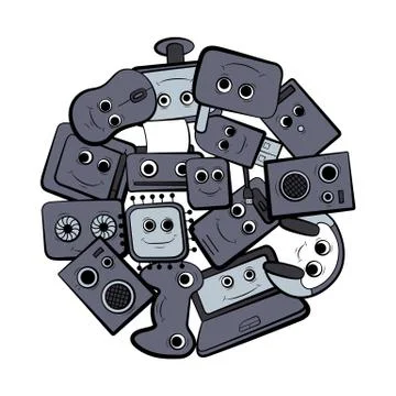 Computer design Stock Illustration