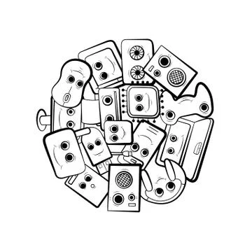 Computer design 스톡 일러스트
