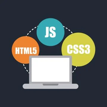 Computer design over blue background vector illustration Illustrazione stock