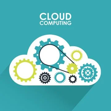 Computer design over blue background vector illustration Stock Illustration