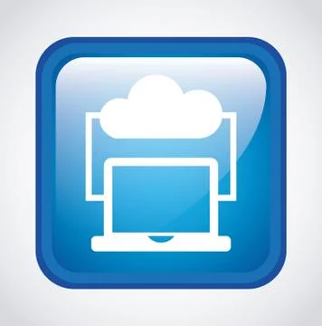 Computer design over gray  background vector illustration Stock Illustration
