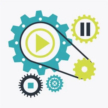 Computer design over white background vector illustration Stock Illustration