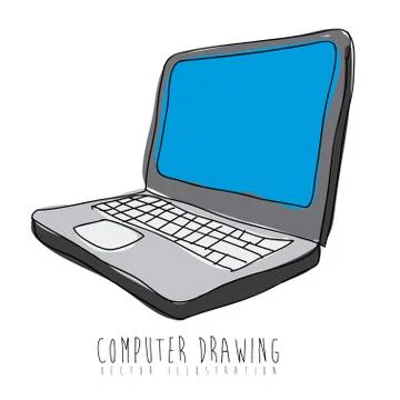 Computer design over white background vector illustration 스톡 일러스트