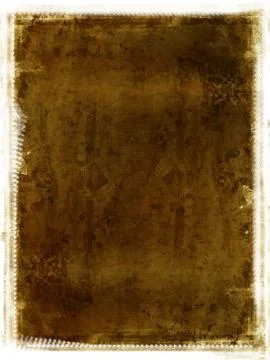 Computer designed grunge border and aged paper background Stock Illustration