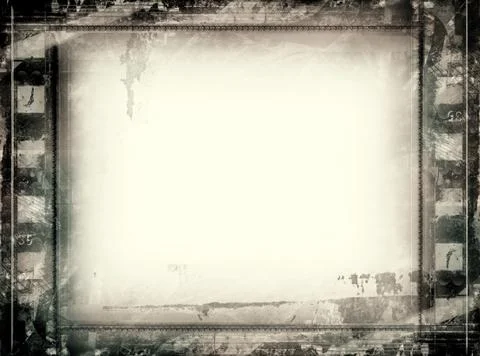 Computer designed highly detailed film frame with space for your text or imag イラスト素材