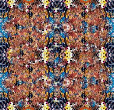 Computer designed impressionist style vintage texture or background Stockfoto's