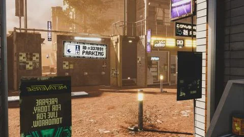 Computer designed natural landscape with forest environment 3D render 스톡 일러스트