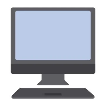 Computer desktop device icon Illustrazione stock