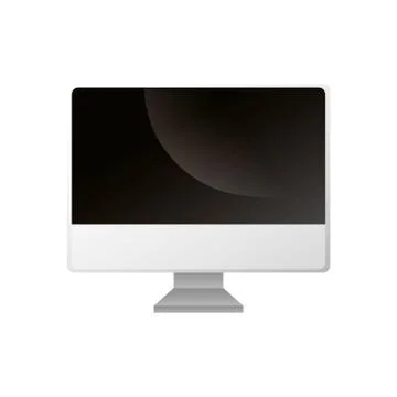 Computer desktop device isolated icon Stock Illustration
