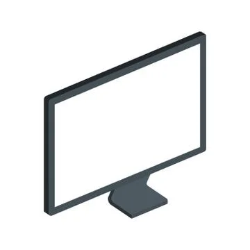 Computer desktop device isolated icon Stock Illustration