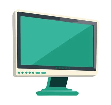 Computer desktop device tech 스톡 일러스트