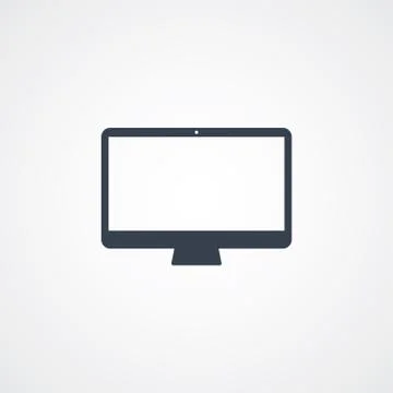 Computer desktop icon 스톡 일러스트