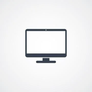 Computer desktop icon Illustrazione stock