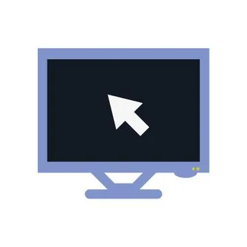 Computer desktop with mouse cursor Stockillustratie