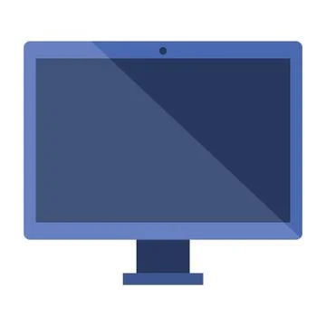 Computer desktop technology isolated icon Illustrazione stock