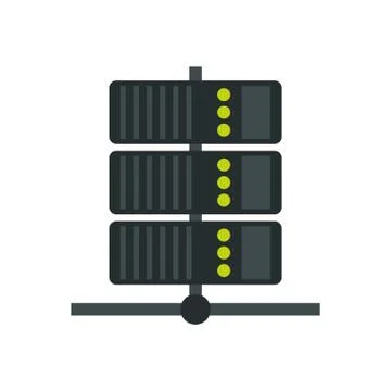 Computer desktop tower isolated icon Stock Illustration