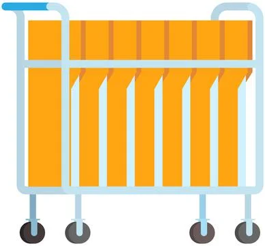 Computer desktop yellow folders, digital data storage. Desktop pack element with Stock Illustration