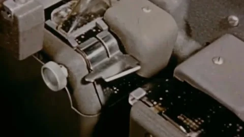Computer development. Development and modernization of the first computers.  Stock Footage 235868307