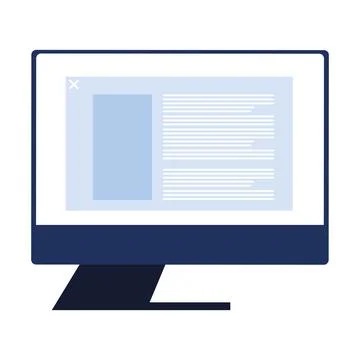 Computer development system Illustrazione stock