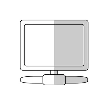 Computer device icon Stock Illustration