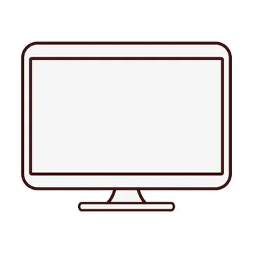 Computer device icon Stock Illustration