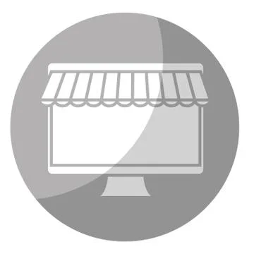 Computer device icon Stock Illustration