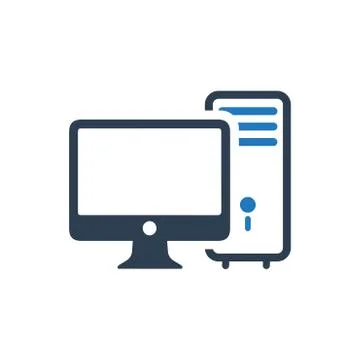 Computer Device Icon Stock Illustration