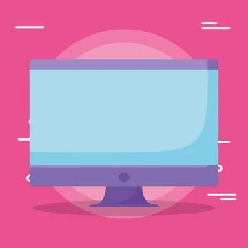 Computer device icon Stock Illustration