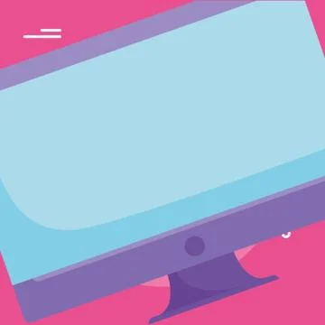 Computer device icon Stock Illustration