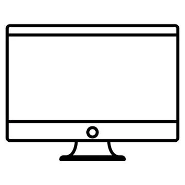Computer device icon Stock Illustration